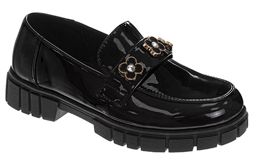 Girls Patent Loafer Shoes