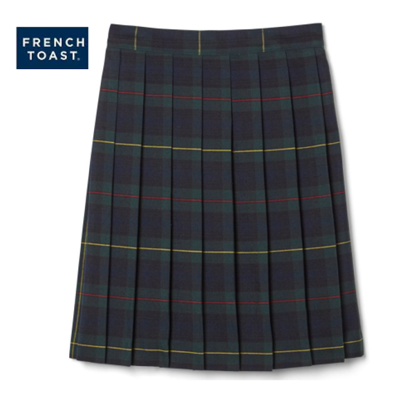 Girl's Green Plaid Skirt