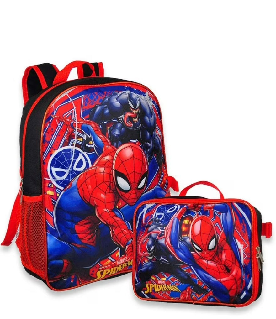 Spiderman School & Lunch Bag
